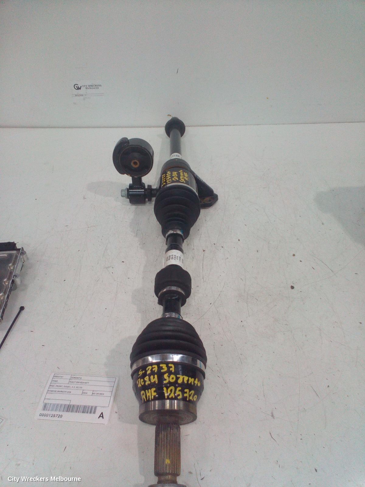 KIA SORENTO RIGHT DRIVESHAFT, MQ4, FRONT, DIESEL, 2.2, 02/2020 ONWARDS - Image 3