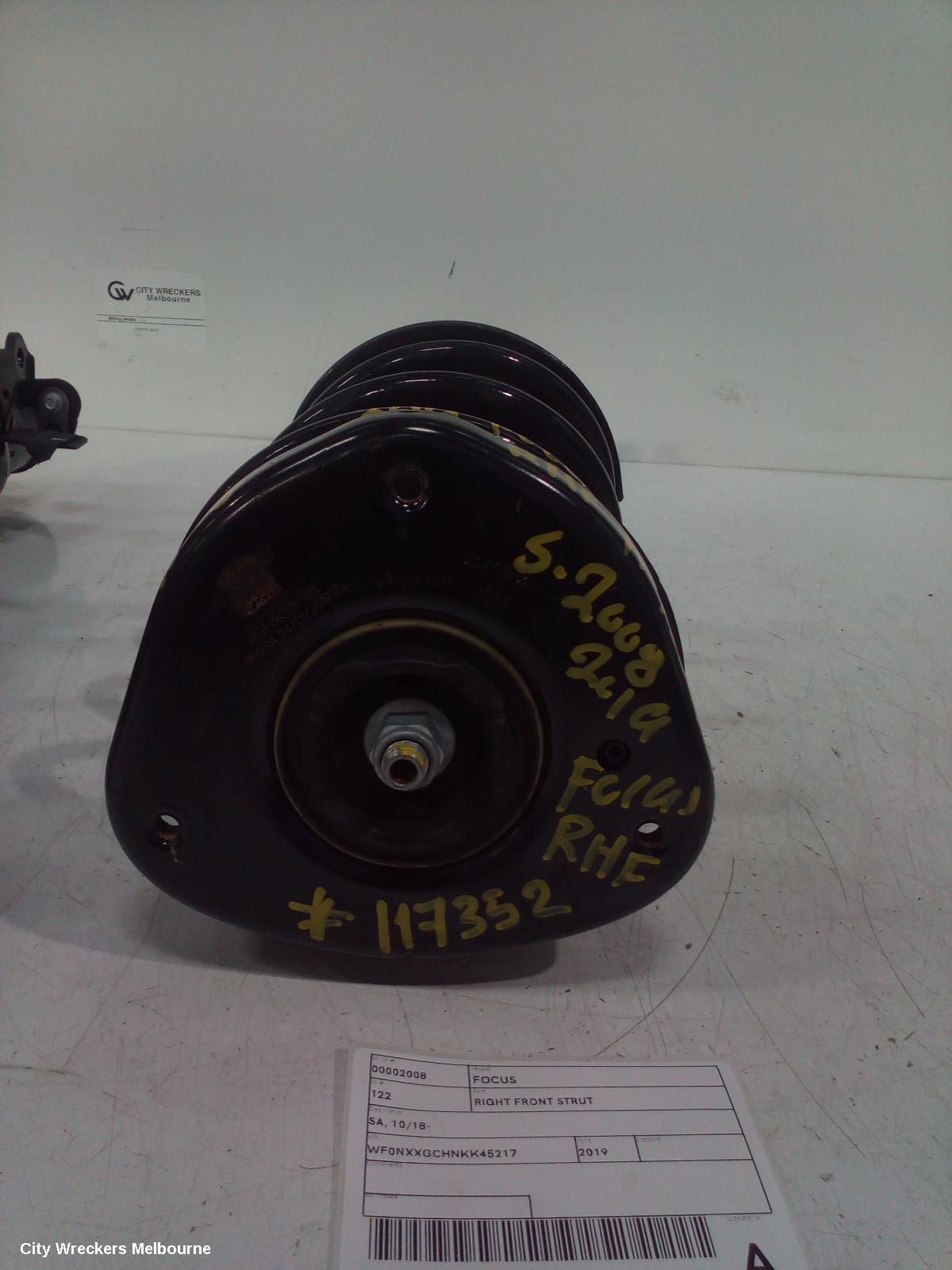 FORD FOCUS RIGHT FRONT STRUT, SA, 10/2018 - 12/2024 - Image 1
