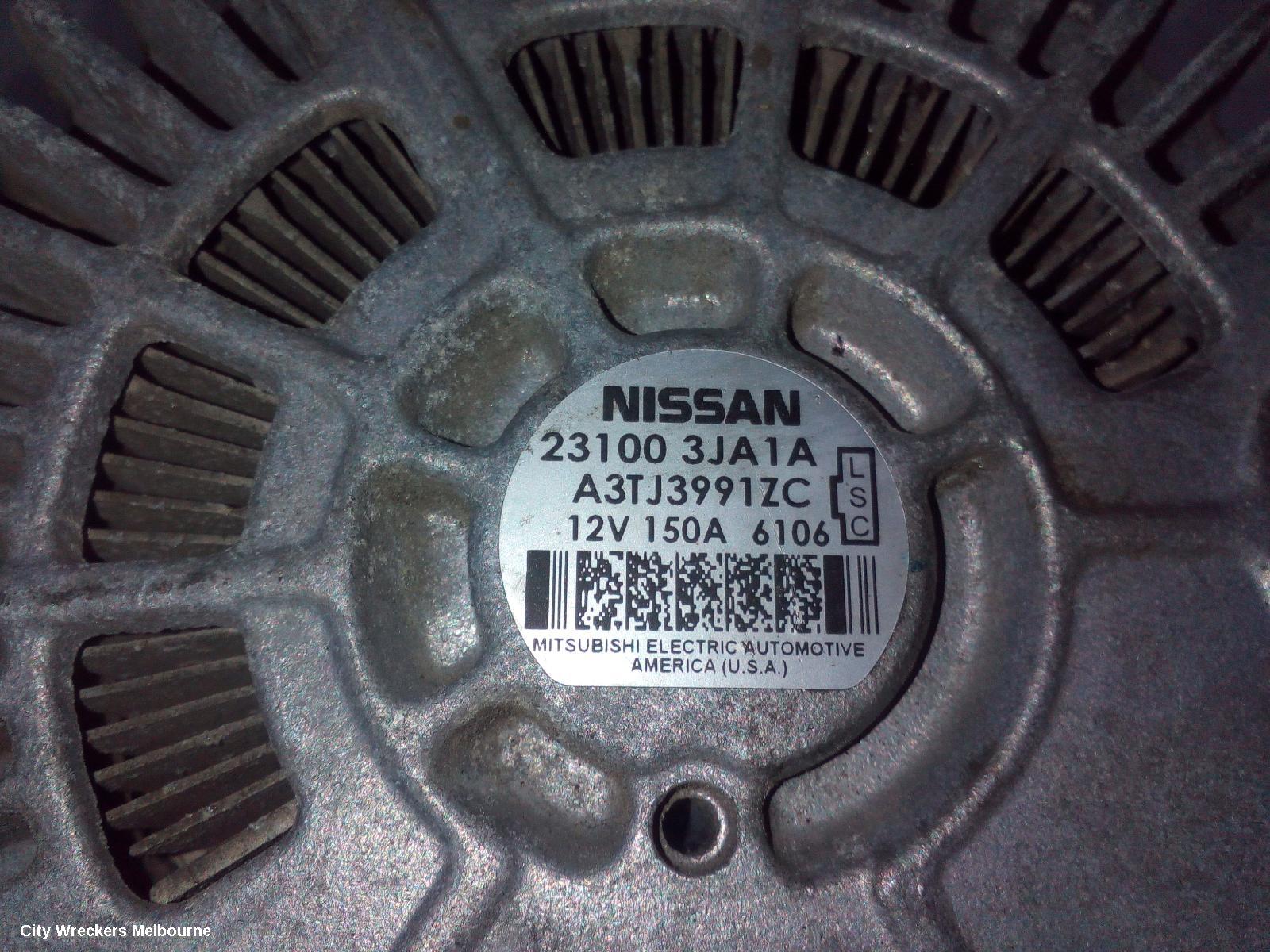 NISSAN PATHFINDER ALTERNATOR, PETROL, 3.5, VQ35, R52, 06/2013 - 04/2021 - Image 1