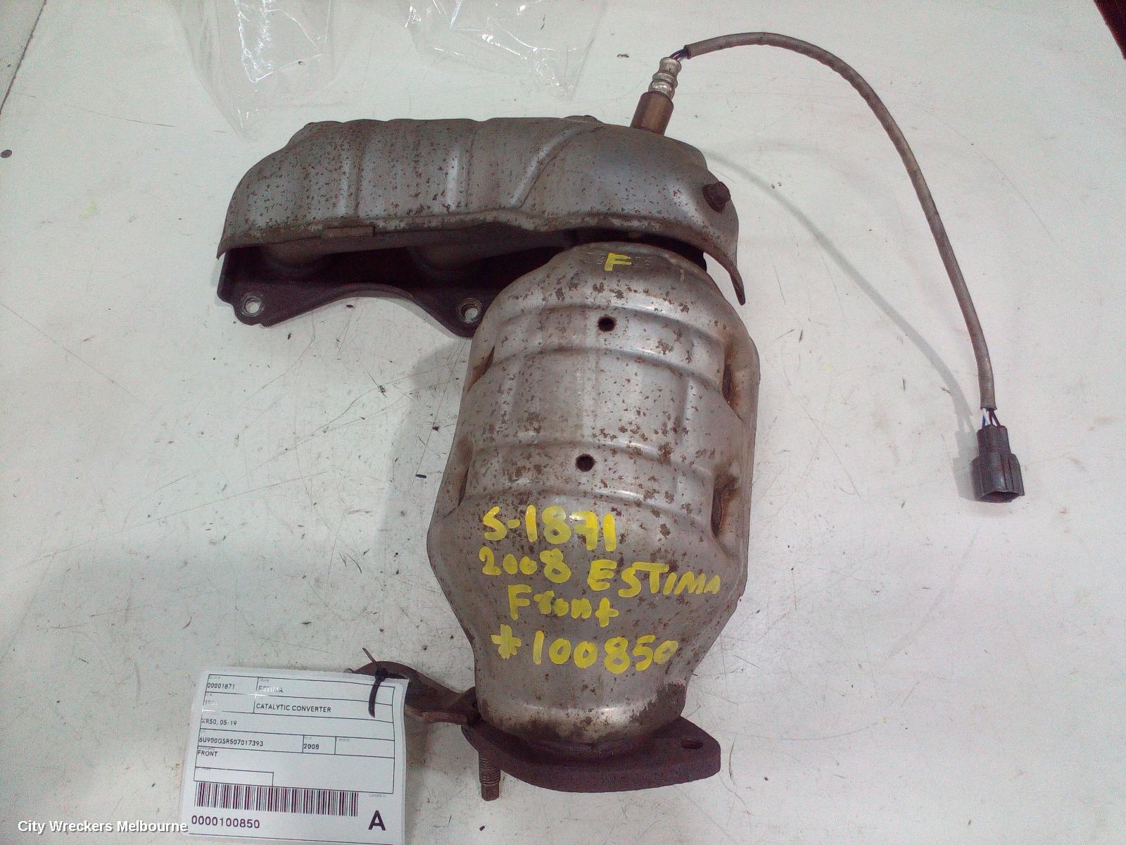 TOYOTA ESTIMA CATALYTIC CONVERTER, XR50, 05-19 - Image 2