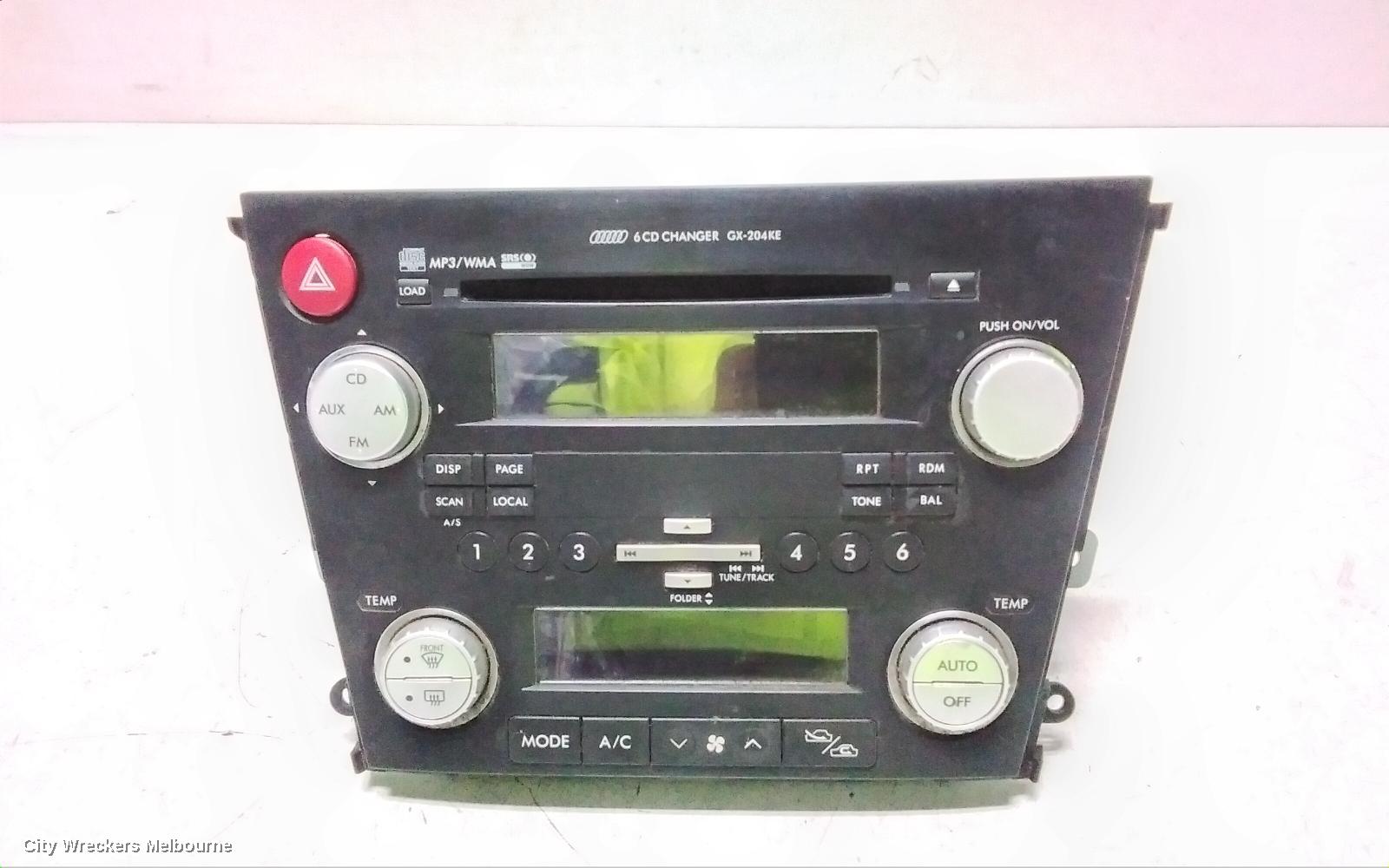 SUBARU OUTBACK RADIO/CD/DVD/SAT/TV, CD STACKER IN DASH, 4TH GEN (MODEL GX204KE), DUAL ZONE, 09/2006 - 08/2009 - Image 2
