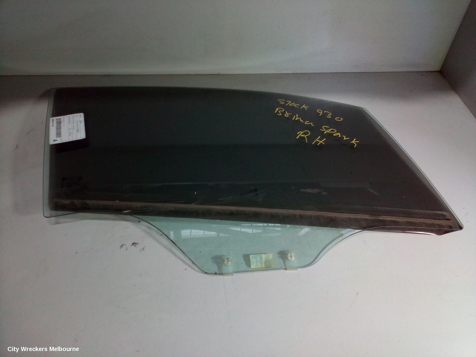 HOLDEN BARINA RIGHT FRONT DOOR WINDOW, SPARK, MJ (VIN KL3MF...), 10/2010 - 06/2015 - Image 1