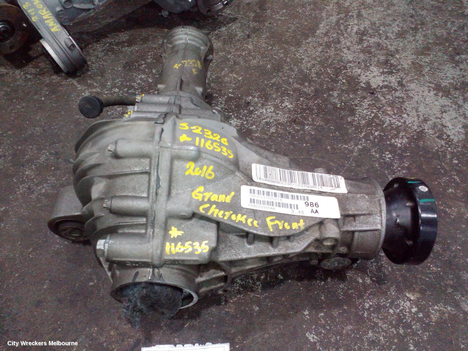 JEEP GRANDCHEROKEE DIFFERENTIAL CENTRE, FRONT, 3.0, DIESEL, WK, 3.44/3.45 RATIO, 10/2010 - 02/2022 - Image 1