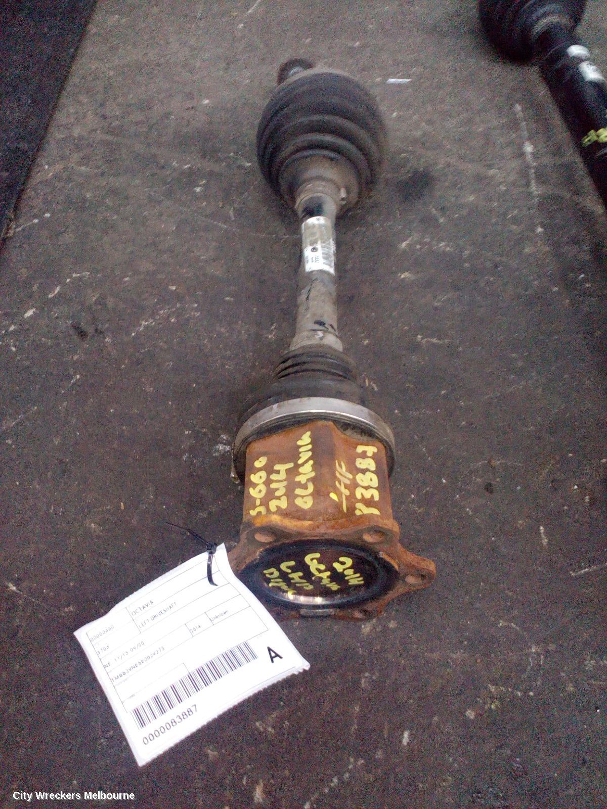 SKODA OCTAVIA LEFT DRIVESHAFT, NE, 09/2013 - 09/2020 - Image 1