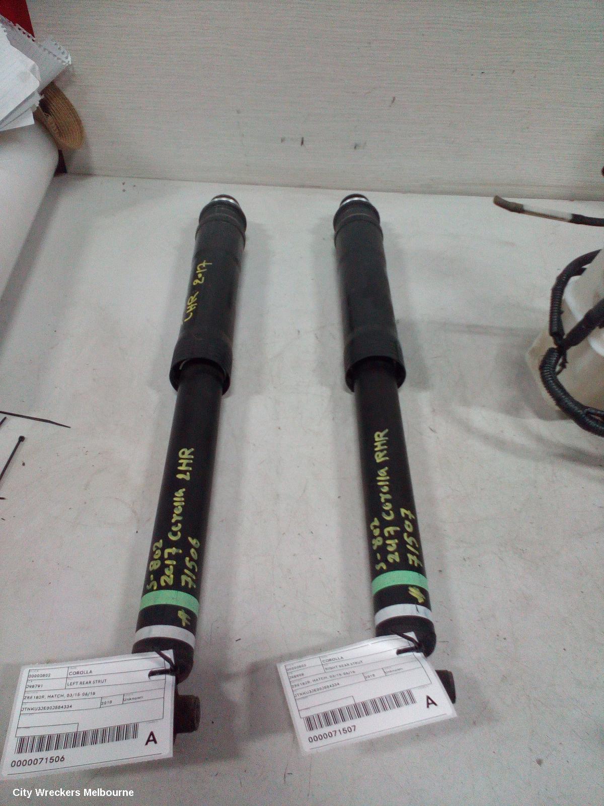 TOYOTA COROLLA LEFT REAR STRUT, ZRE182R, HATCH, 03/2015 - 06/2018 - Image 2