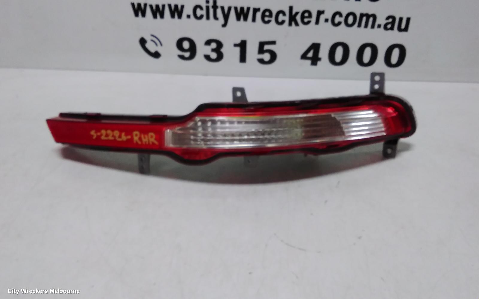 KIA SPORTAGE RIGHT TAILLIGHT, SL, BUMPER REFLECTOR, 05/2010 - 05/2013 - Image 2