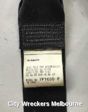 NISSAN NAVARA SEATBELT/STALK, D40 (VIN VSK), LH FRONT, SEAT BELT ONLY, 09/2005 - 09/2008 - Image 3