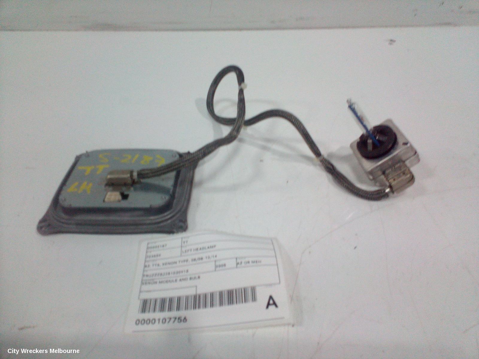 AUDI TT LEFT HEADLAMP, 8J, TTS, XENON TYPE, 08/2008 - 12/2014 - Image 2