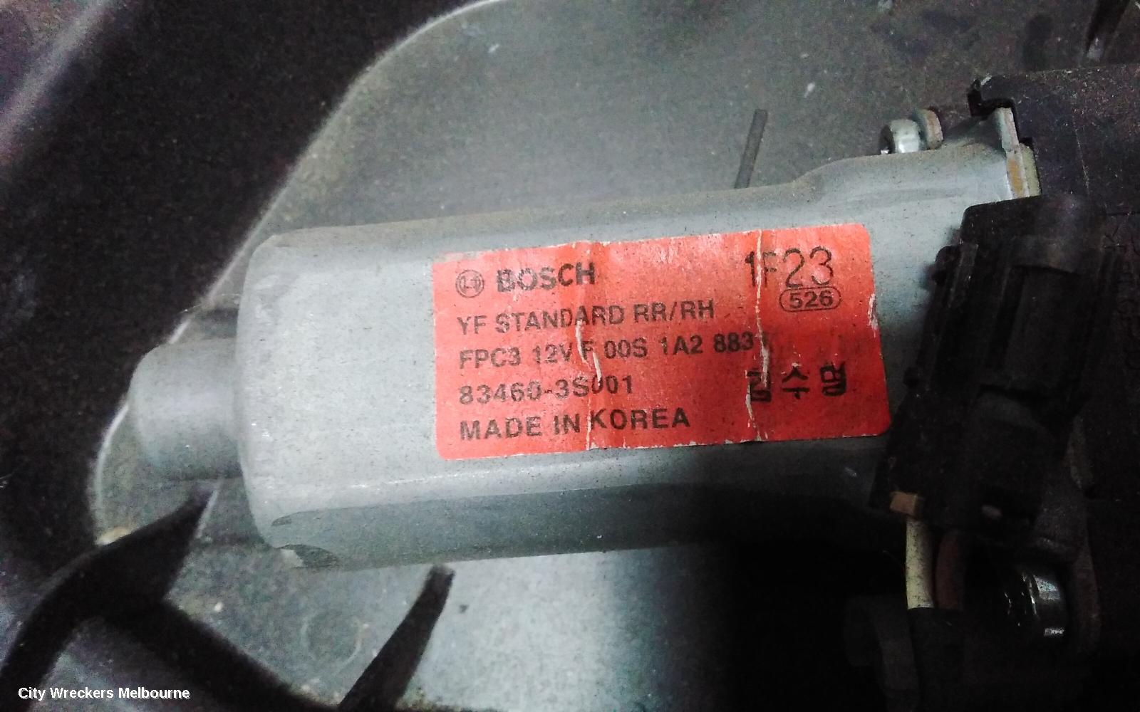HYUNDAI I45 RIGHT REAR WND REG/MOTOR, YF, POWER, 02/2010 - 04/2014 - Image 2