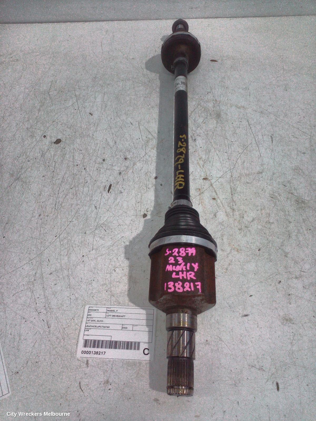 TESLA MODEL Y LEFT DRIVESHAFT, 1ST GEN, 03/2022 ONWARDS - Image 2