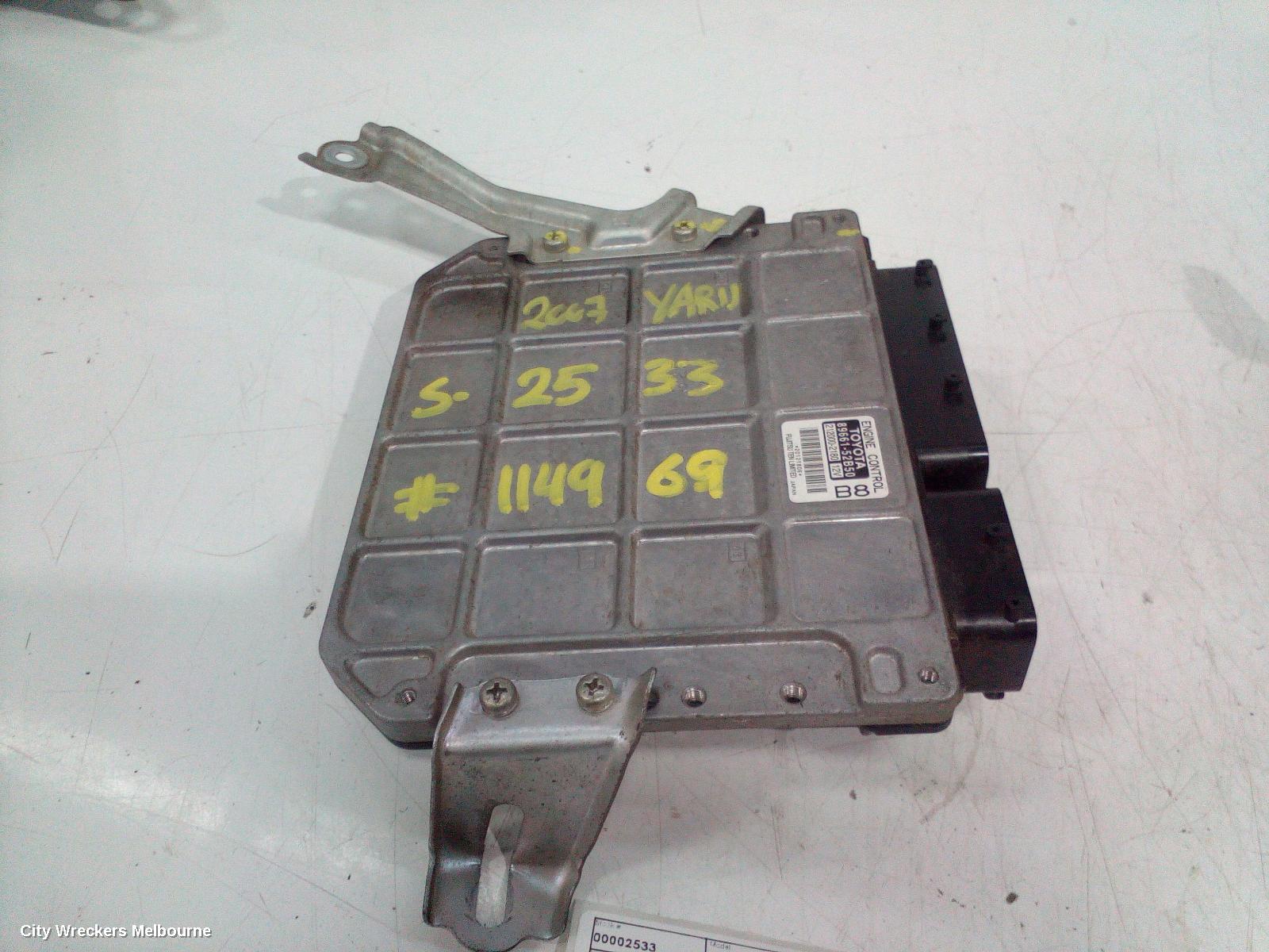 TOYOTA YARIS ECU, ENGINE ECU, 1.3, 2NZ, AUTO, ECU ONLY, NCP9#, 10/2005 - 07/2011 - Image 1