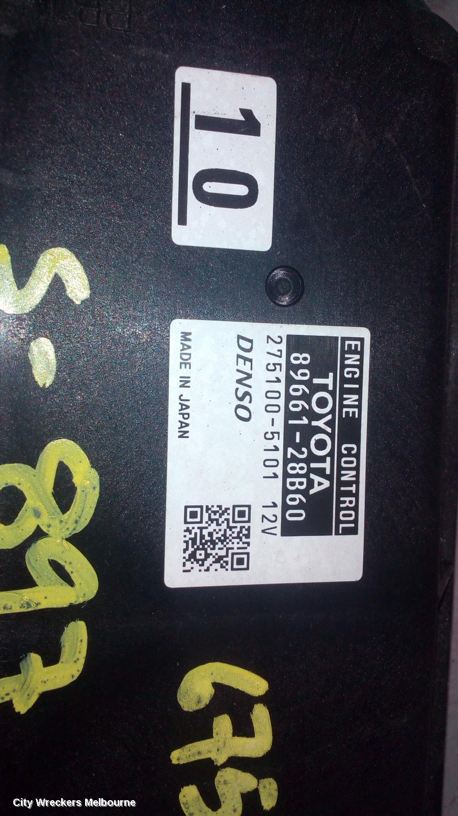 TOYOTA TARAGO ECU, ENGINE ECU, 2.4, 2AZ-FE, P/N 89661-28B60, ECU ONLY, ACR50R, 03/2006 - 06/2020 - Image 1