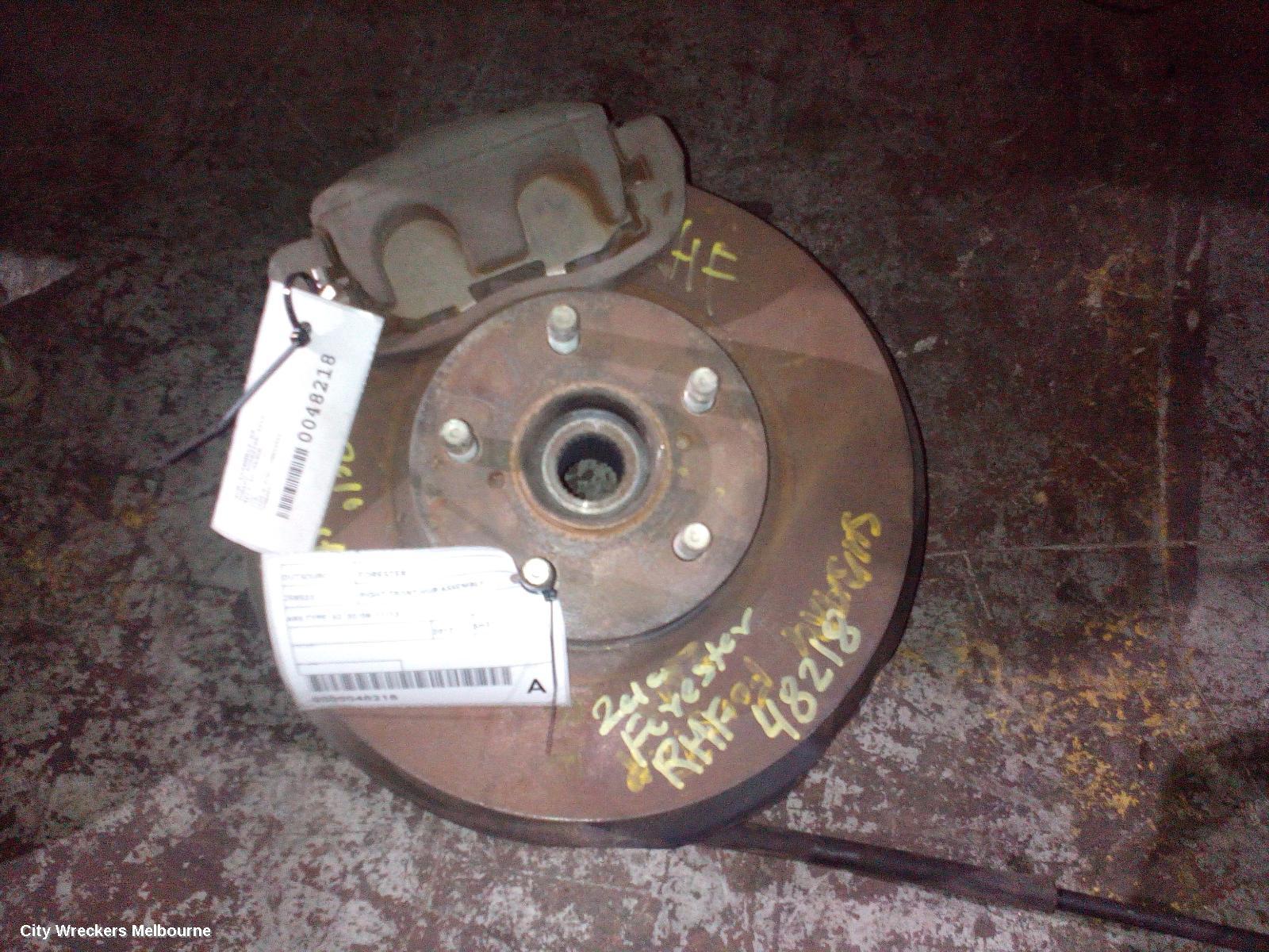 SUBARU FORESTER RIGHT FRONT HUB ASSEMBLY, ABS TYPE, SH/SJ, 02/2008 - 11/2013 - Image 1