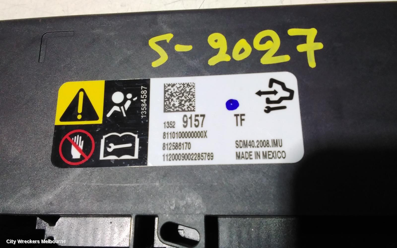 HOLDEN COMMODORE AIRBAG MODULE/SENSOR, MODULE, W/ COLLISION AVOIDANCE TYPE, ZB, 10/2017 - 12/2020 - Image 3