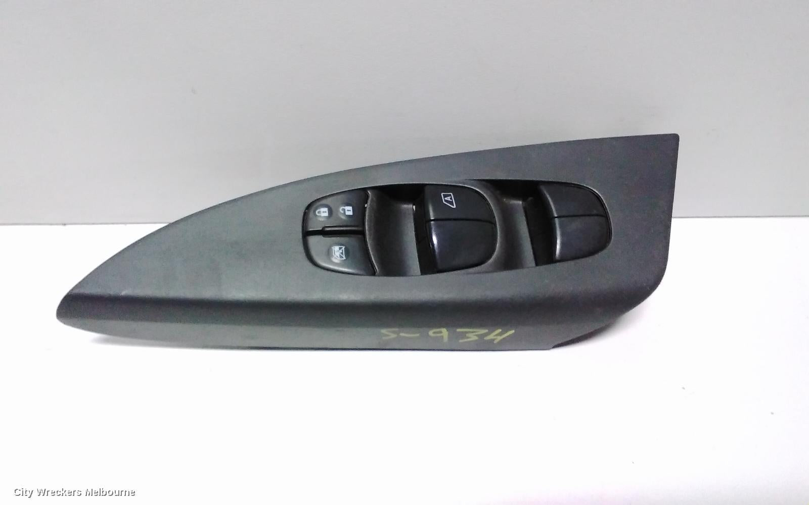 NISSAN PULSAR PWR DR WIND SWITCH, RH FRONT (MASTER SWITCH), SEDAN, B17, 12/2012 - 12/2017 - Image 2