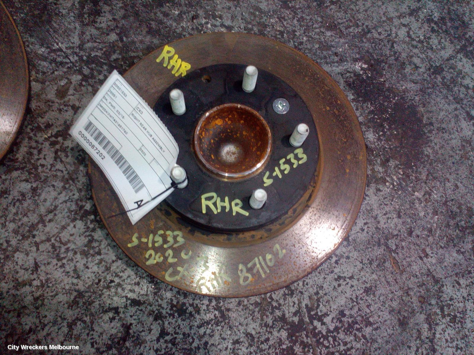 MAZDA CX3 RIGHT REAR HUB ASSEMBLY, DK, FWD, 03/2015 ONWARDS - Image 2