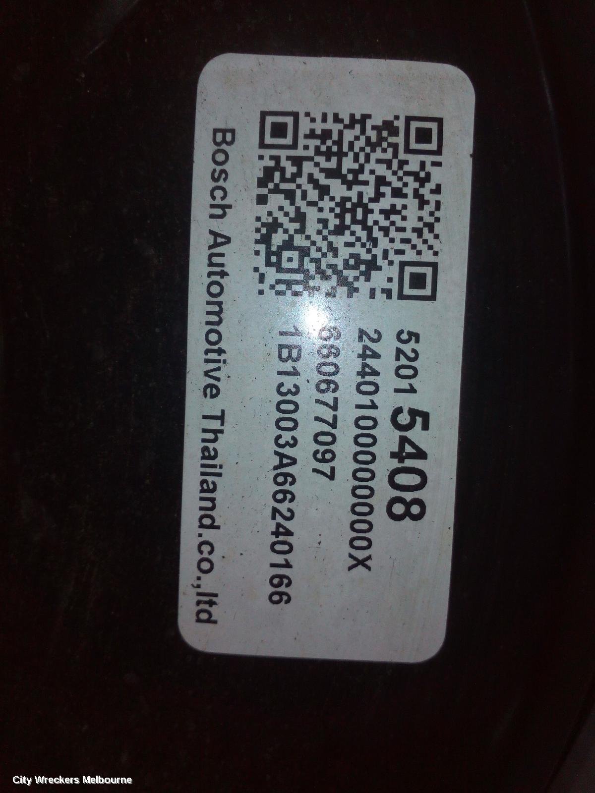 HOLDEN COLORADO BRAKE BOOSTER, RG/RG 7, AUTO T/M, 01/2012 - 12/2020 - Image 3