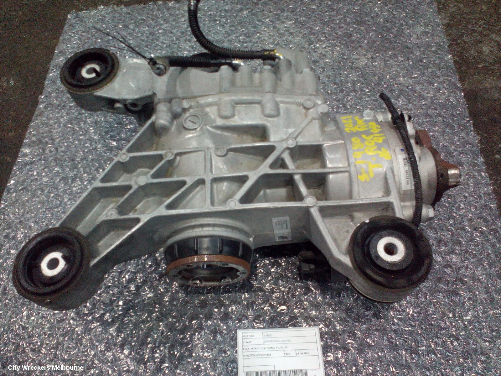 VOLKSWAGEN T-ROC DIFFERENTIAL CENTRE, REAR, PETROL, 2.0, TURBO, A1, 03/2020 ONWARDS - Image 1
