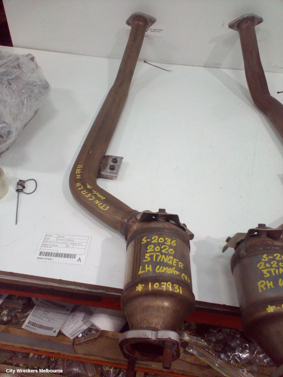 KIA STINGER CATALYTIC CONVERTER, UNDER CAR-CAT TYPE, 3.3, PETROL, LH SIDE, CK, 06/2017 - 04/2023 - Image 2