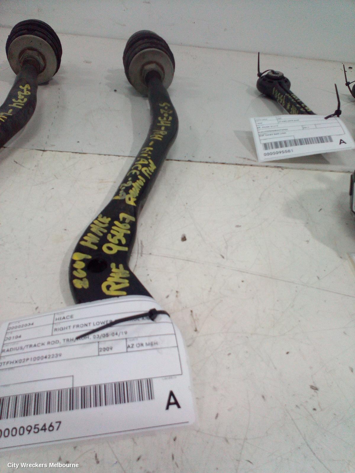 TOYOTA HIACE RIGHT FRONT LOWER CONTROL ARM, RADIUS/TRACK ROD, TRH/KDH, 03/2005 - 04/2019 - Image 1