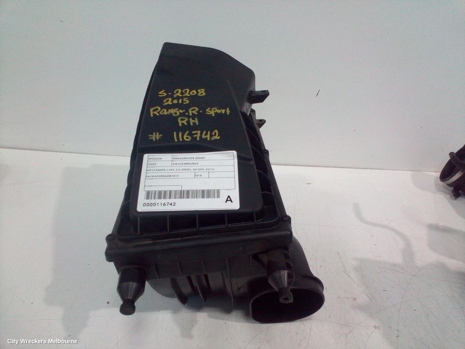 LAND ROVER RANGEROVER SPORT AIR CLEANER/BOX, AIR CLEANER, L494, 3.0, DIESEL, RH SIDE, 06/2013 ONWARDS - Image 1