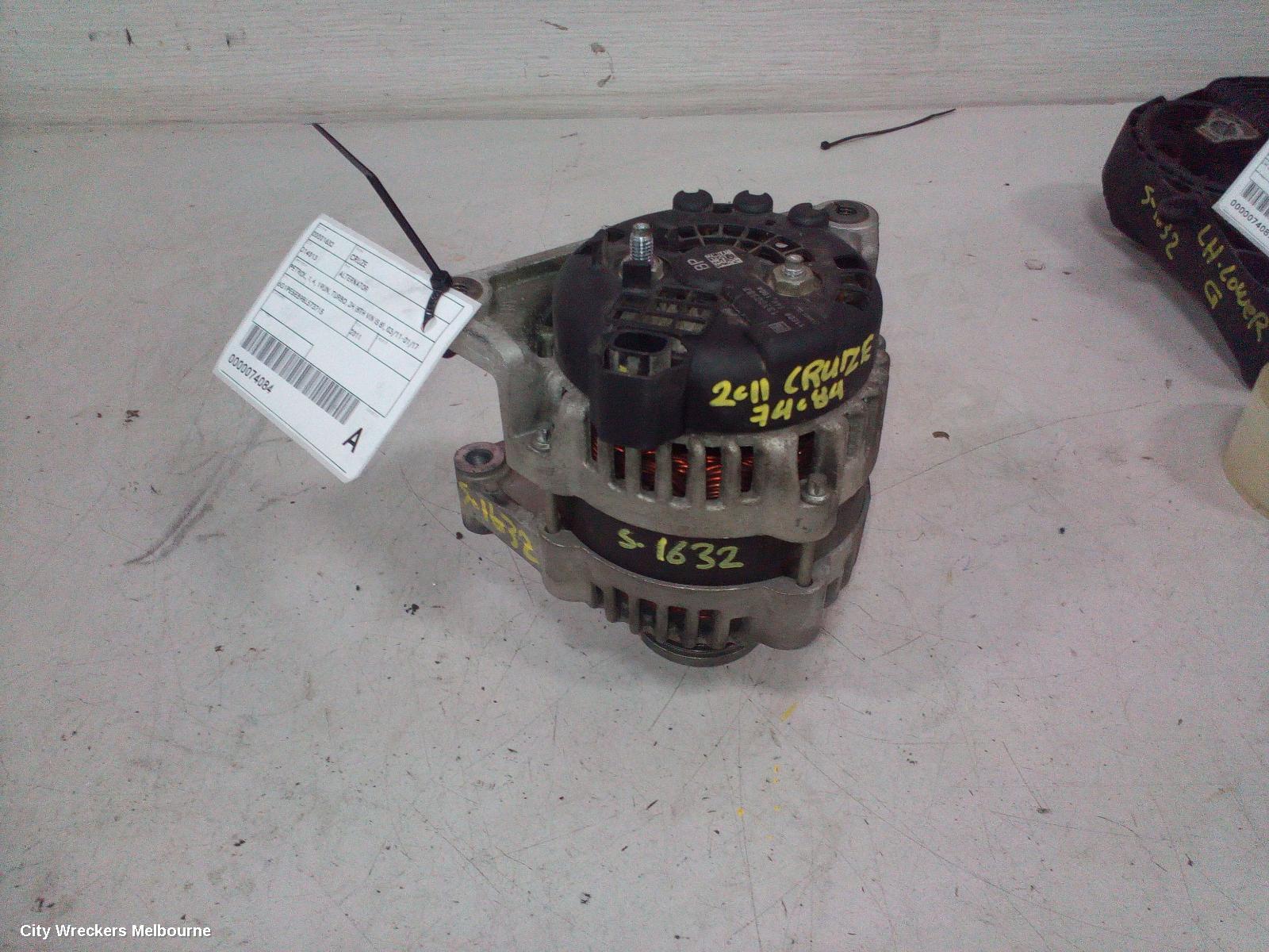HOLDEN CRUZE ALTERNATOR, PETROL, 1.4, 19UN, TURBO, JH (8TH VIN IS 8), 03/2011 - 01/2017 - Image 3
