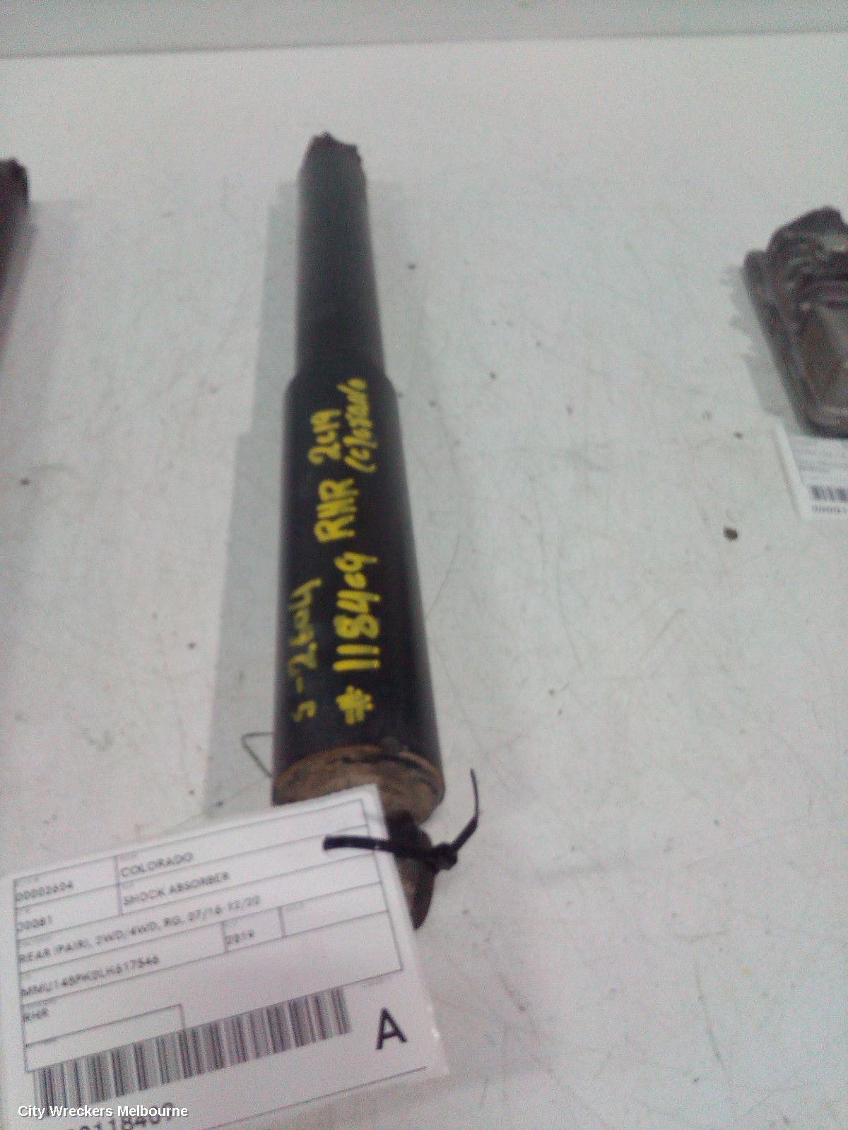 HOLDEN COLORADO SHOCK ABSORBER, REAR (PAIR), 2WD/4WD, RG, 07/2016 - 12/2020 - Image 2