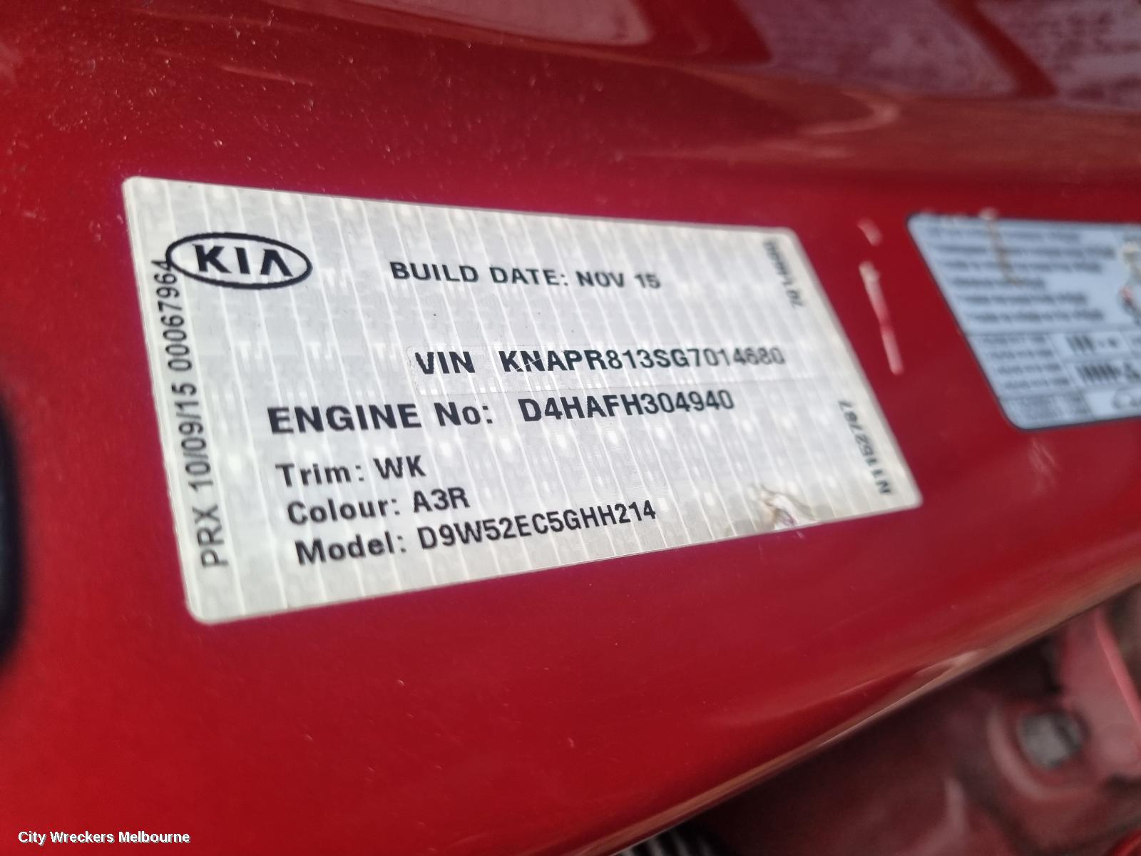 KIA SPORTAGE RIGHT TAILLIGHT, QL, IN BODY, LED TYPE, 10/2015 - 04/2018 - Image 2