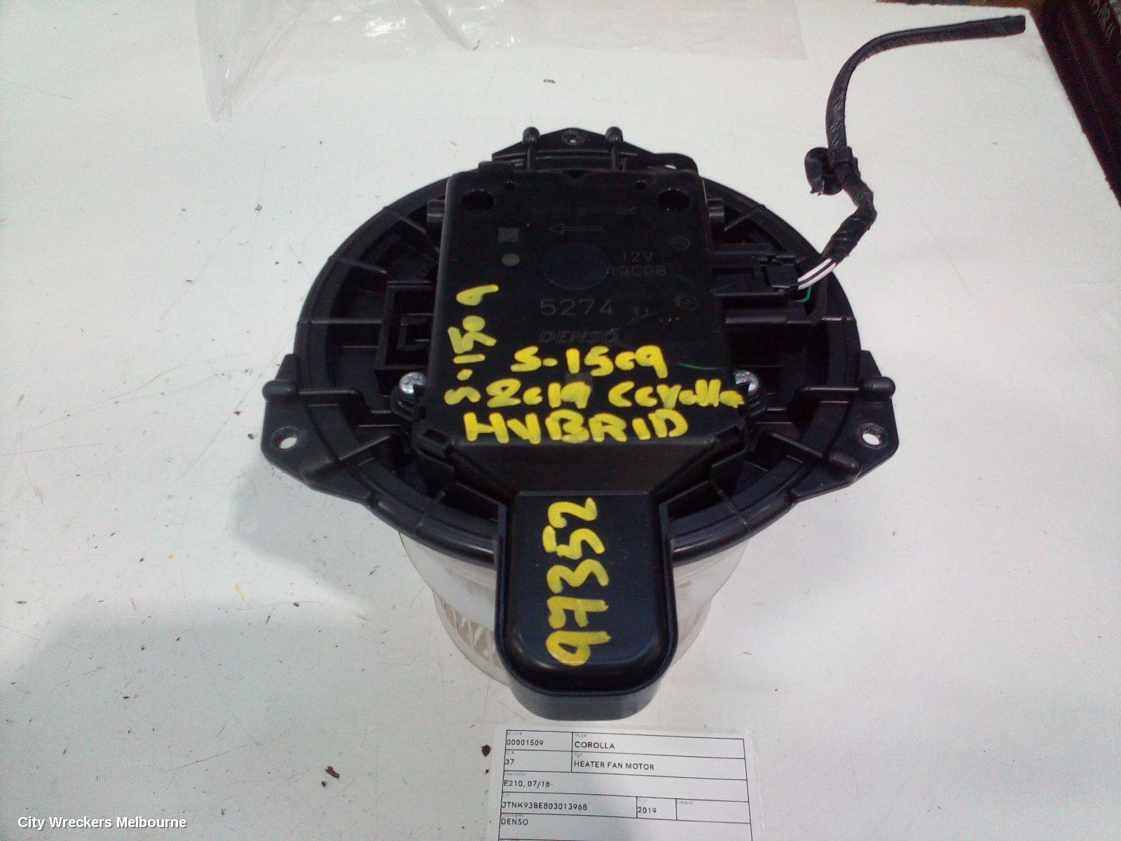 TOYOTA COROLLA HEATER FAN MOTOR, E210, 07/2018 ONWARDS - Image 2