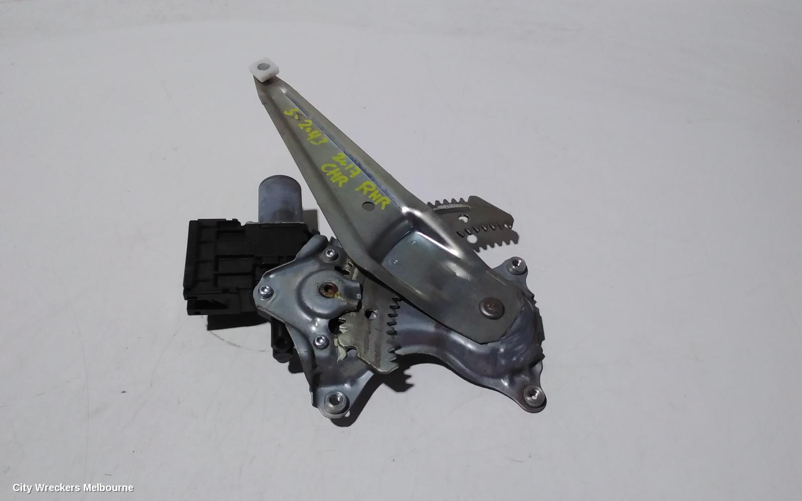 TOYOTA C-HR RIGHT REAR WND REG/MOTOR, DOOR REG ASSY (REG AND MOTOR), GEN 1, 12/2016 ONWARDS - Image 2