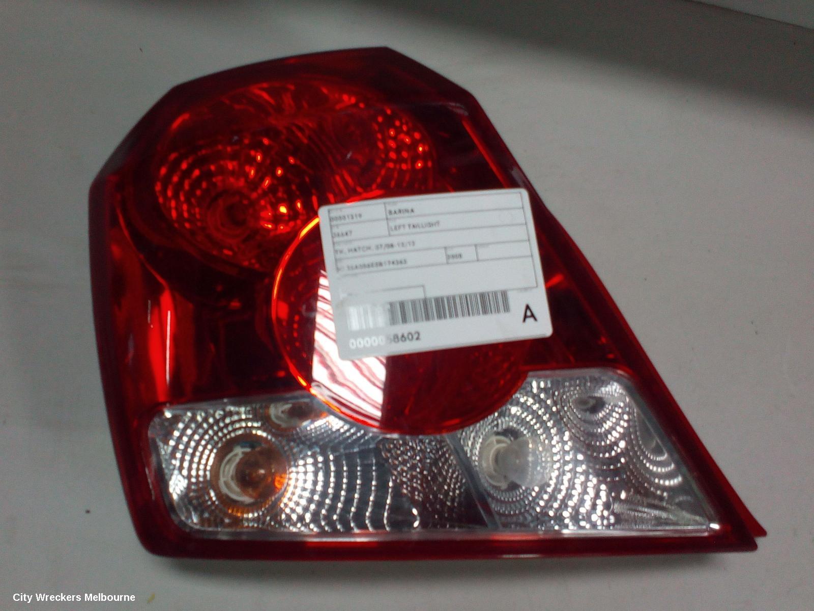 HOLDEN BARINA LEFT TAILLIGHT, TK, HATCH, 07/2008 - 12/2012 - Image 2