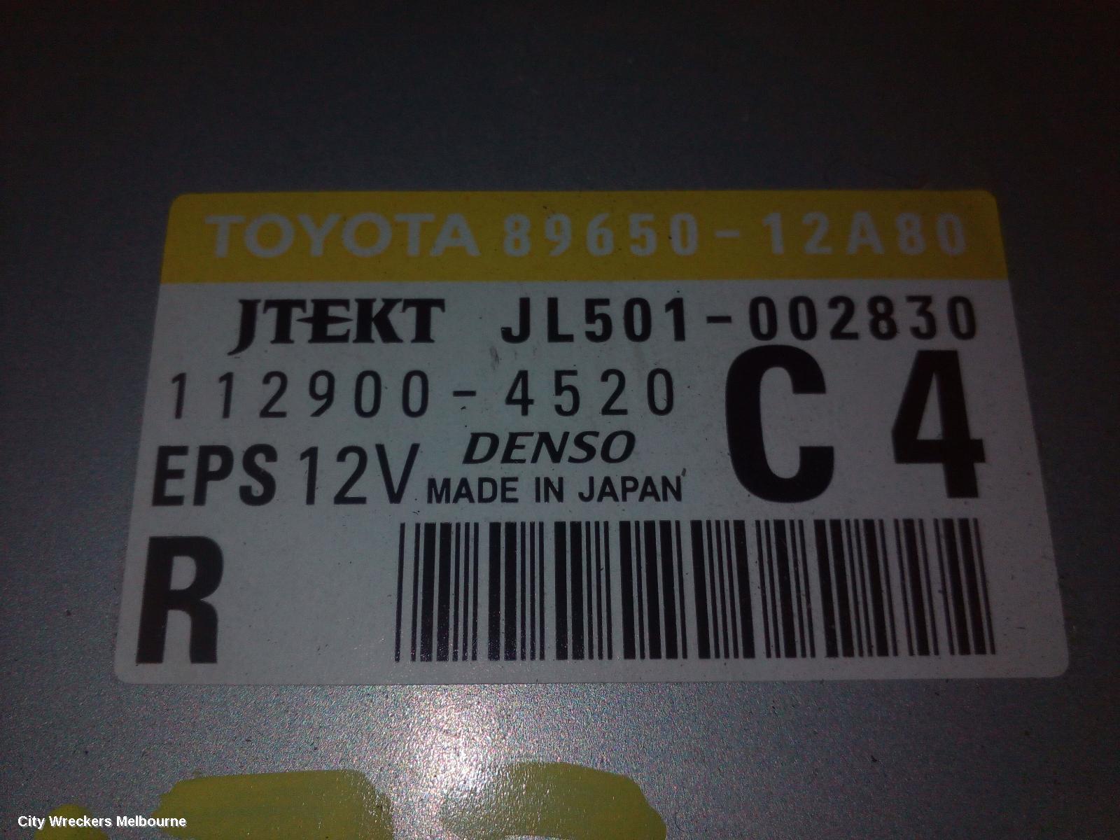 TOYOTA COROLLA ECU, ENGINE ECU, AUTO T/M, 89661-12K81, ECU ONLY, ZRE152/20153R, 03/2007 - 10/2013 - Image 1
