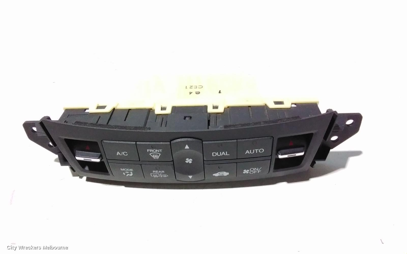 HONDA ACCORD HEATER/AC CONTROLS, 8TH GEN, EURO (VIN JHMCU), 06/2008 - 12/2015 - Image 3
