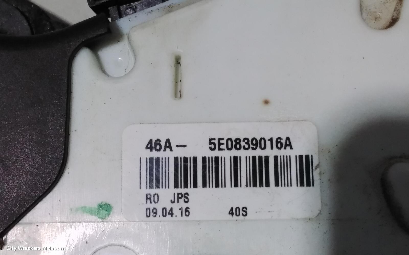 VOLKSWAGEN PASSAT DOOR/BOOT/GATE LOCK, RIGHT REAR DOOR LOCK, B8/MK7, 06/2015 ONWARDS - Image 3