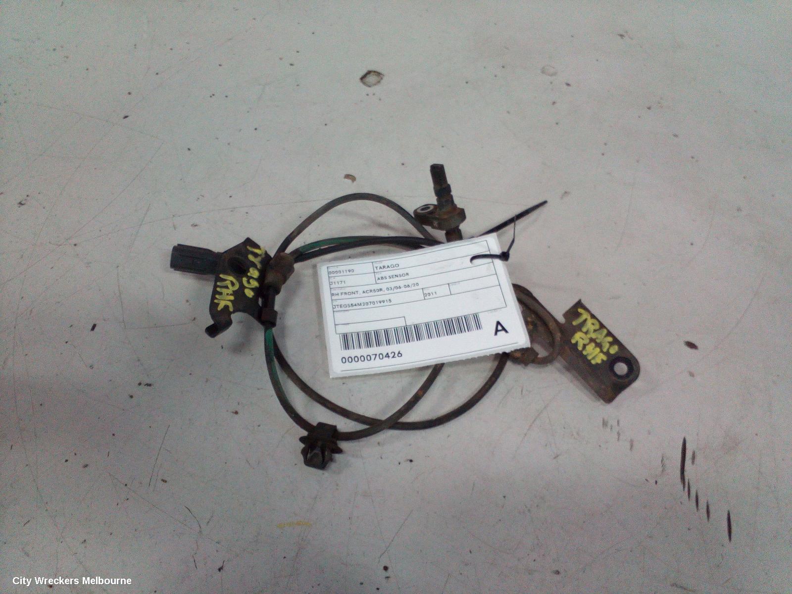 TOYOTA TARAGO ABS SENSOR, RH FRONT, ACR50R, 03/2006 - 06/2020 - Image 2