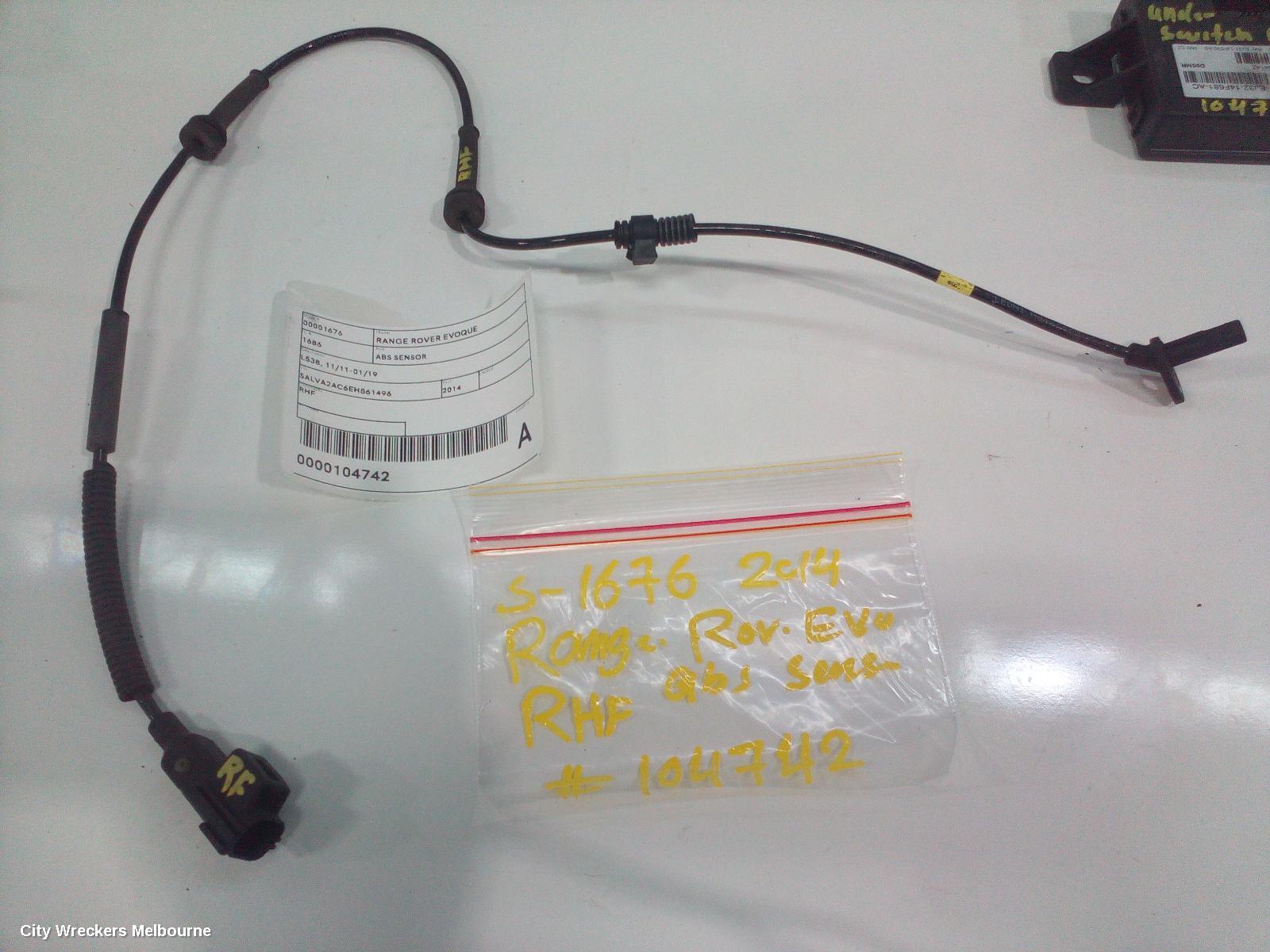 LAND ROVER RANGEROVER EVOQUE ABS SENSOR, L538, RH FRONT, 11/2011 - 01/2019 - Image 3