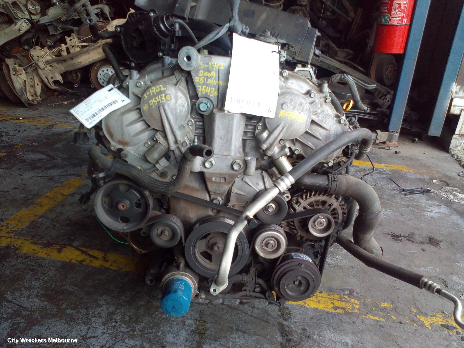 NISSAN MURANO ENGINE, PETROL, 3.5, VQ35, Z51, 12/2008 - 12/2014 - Image 1