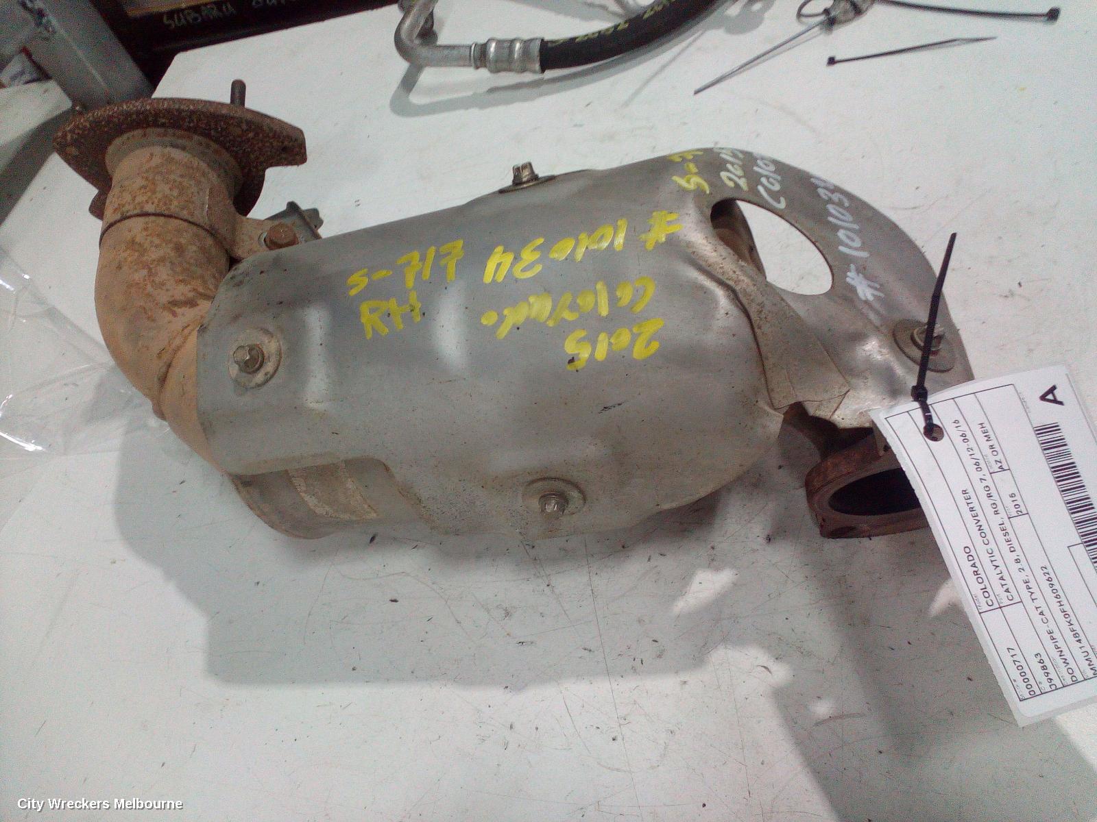 HOLDEN COLORADO CATALYTIC CONVERTER, DOWNPIPE-CAT TYPE, 2.8, DIESEL, RG/RG 7, 06/2012 - 06/2016 - Image 2