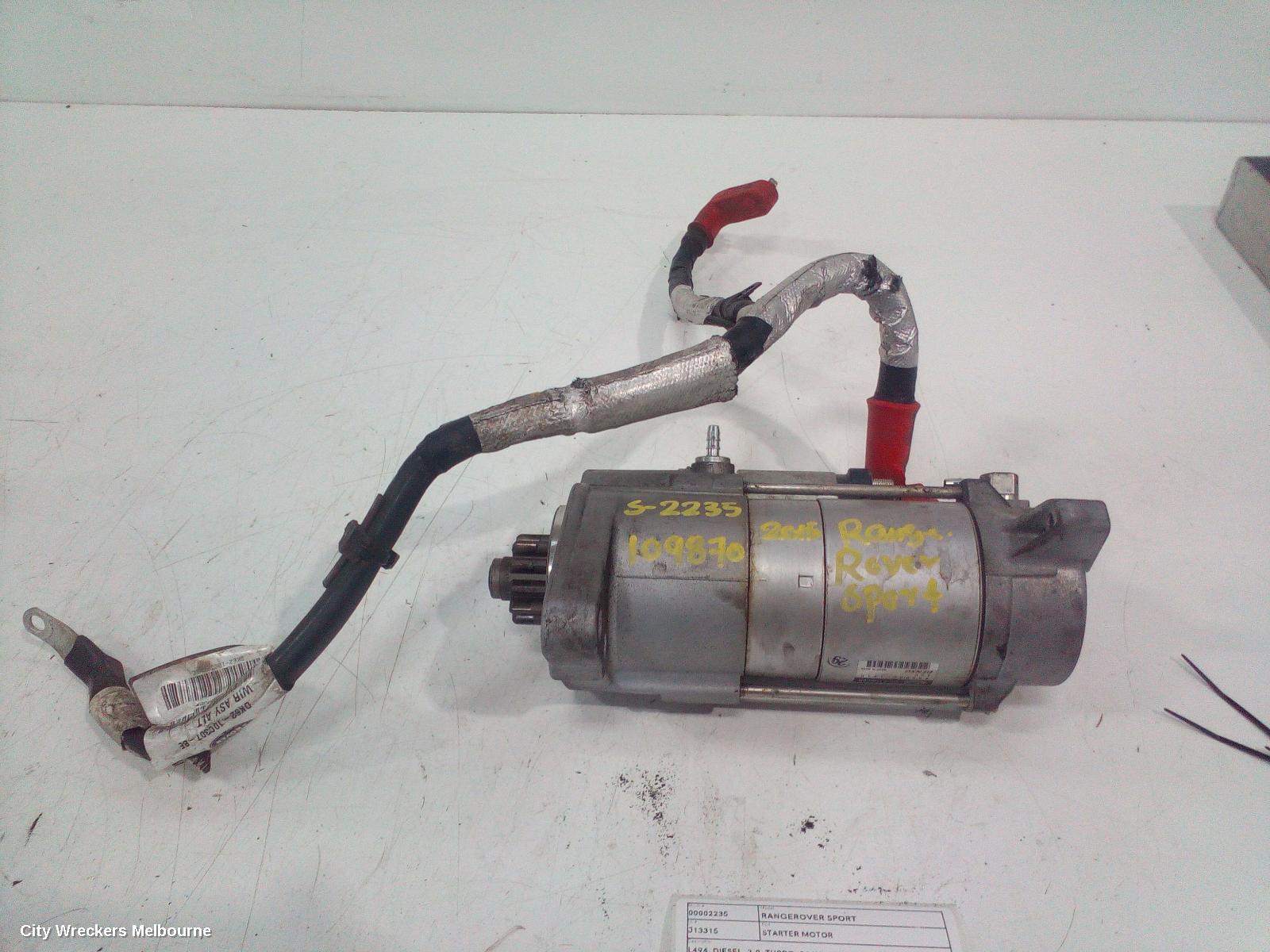 LAND ROVER RANGEROVER SPORT STARTER, L494, DIESEL, 3.0, TURBO, 06/2013 - 04/2022 - Image 1