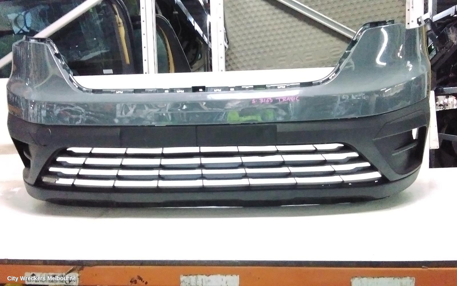 RENAULT TRAFIC FRONT BUMPER, X82, BUMPER BAR, NON PARK SENSOR TYPE, BLACK, 01/2022 ONWARDS - Image 3
