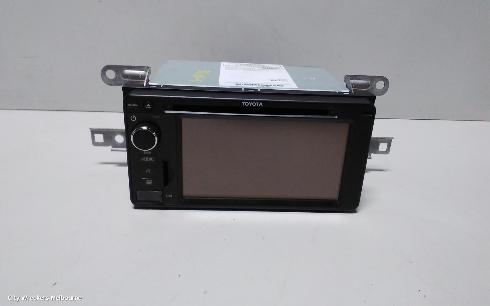 TOYOTA COROLLA RADIO/CD/DVD/SAT/TV, SINGLE DISC W/ USB & BLUETOOTH, ZRE152/20153R, 03/2007 - 10/2013 - Image 1