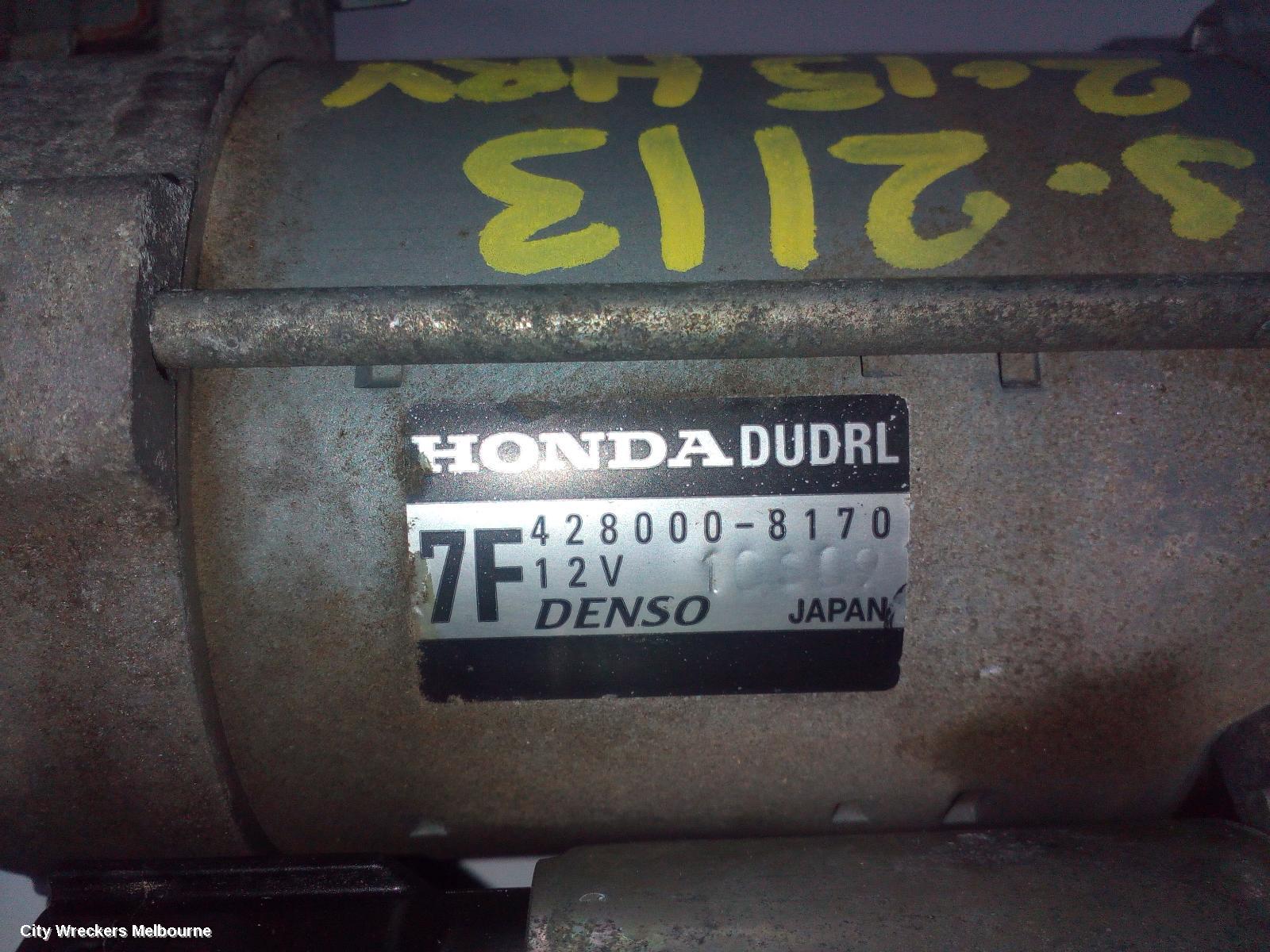HONDA HRV STARTER, PETROL, 1.8, R18ZF, RU5, 12/2014 - 10/2021 - Image 3