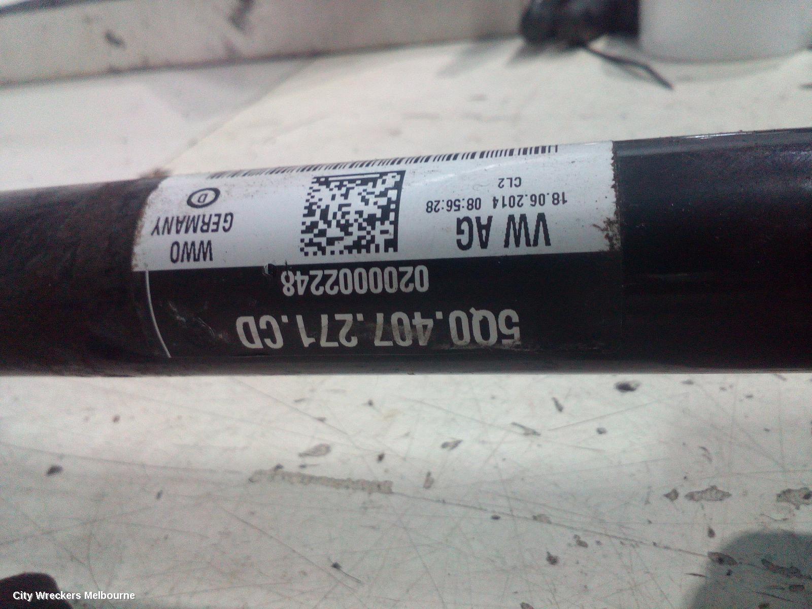 VOLKSWAGEN GOLF LEFT DRIVESHAFT, FRONT, AUTO T/M, PETROL, 1.4, GEN 7, 01/2013 - 03/2017 - Image 3
