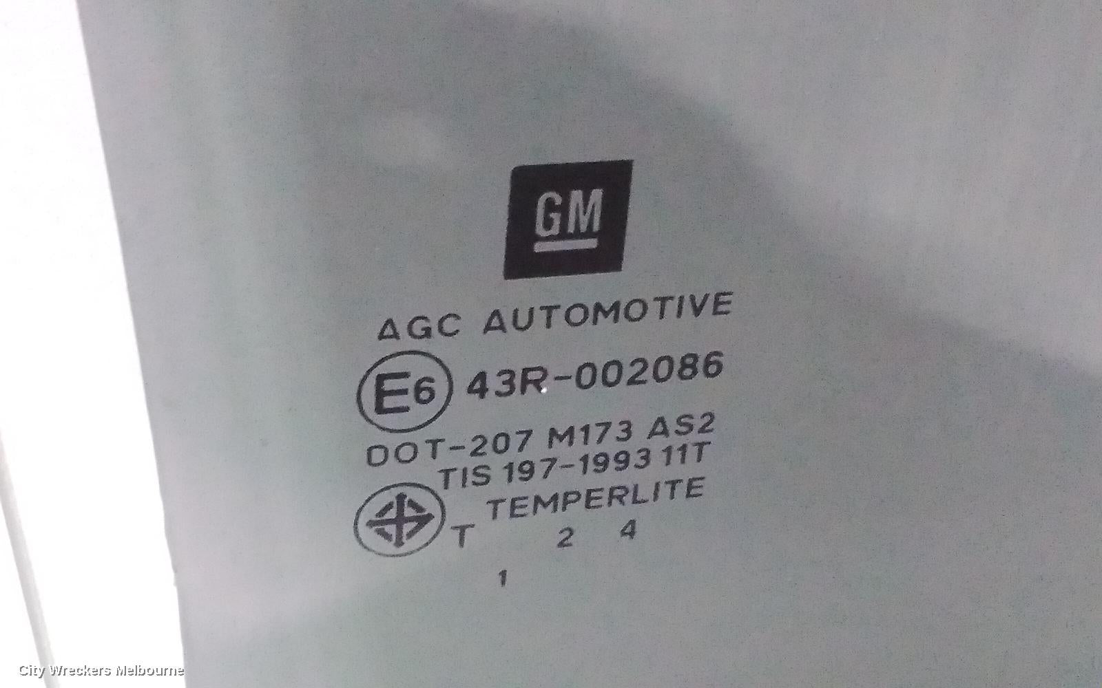 HOLDEN COLORADO RIGHT FRONT DOOR WINDOW, RG, 06/2012 - 12/2020 - Image 3