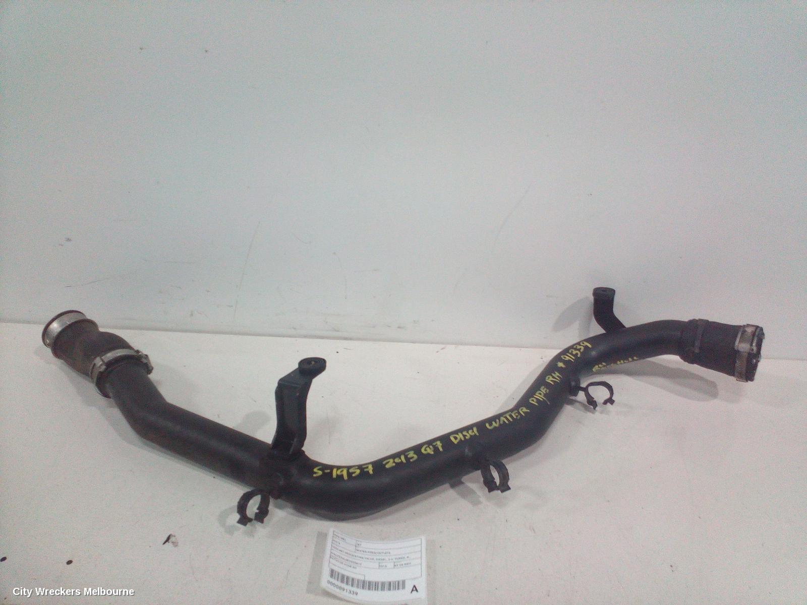 AUDI Q7 WATER PIPES/OUTLETS, COOLANT REGULATING VALVE, DIESEL, 3.0, TURBO, 4L, CJGA/CJMA/CRCA CODE, 09/2010 - 08/2015 - Image 1