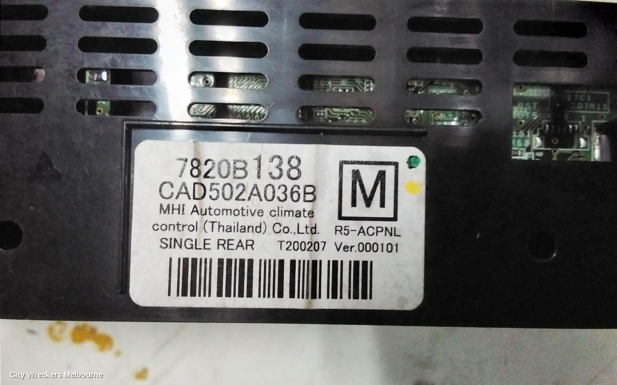 MITSUBISHI PAJERO HEATER/AC CONTROLS, QF, FRONT, DUAL ZONE TYPE, PAJERO SPORT, 11/2019 ONWARDS - Image 2