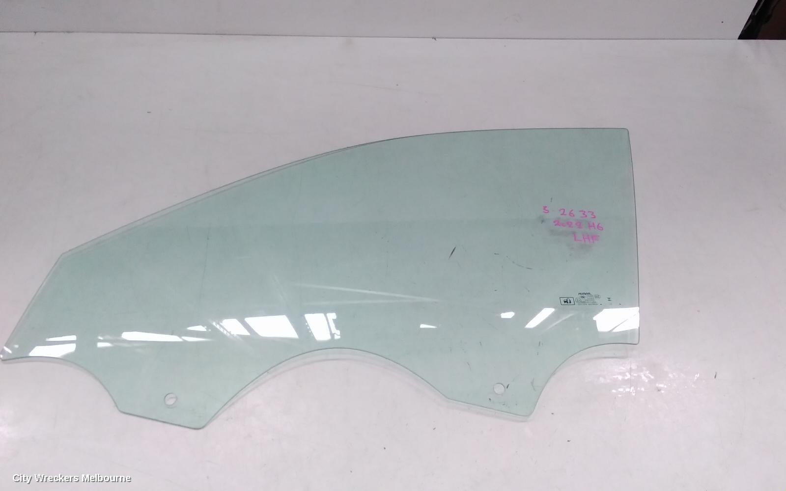 HAVAL H6 LEFT FRONT DOOR WINDOW, B01/B03, 02/2021 ONWARDS - Image 1