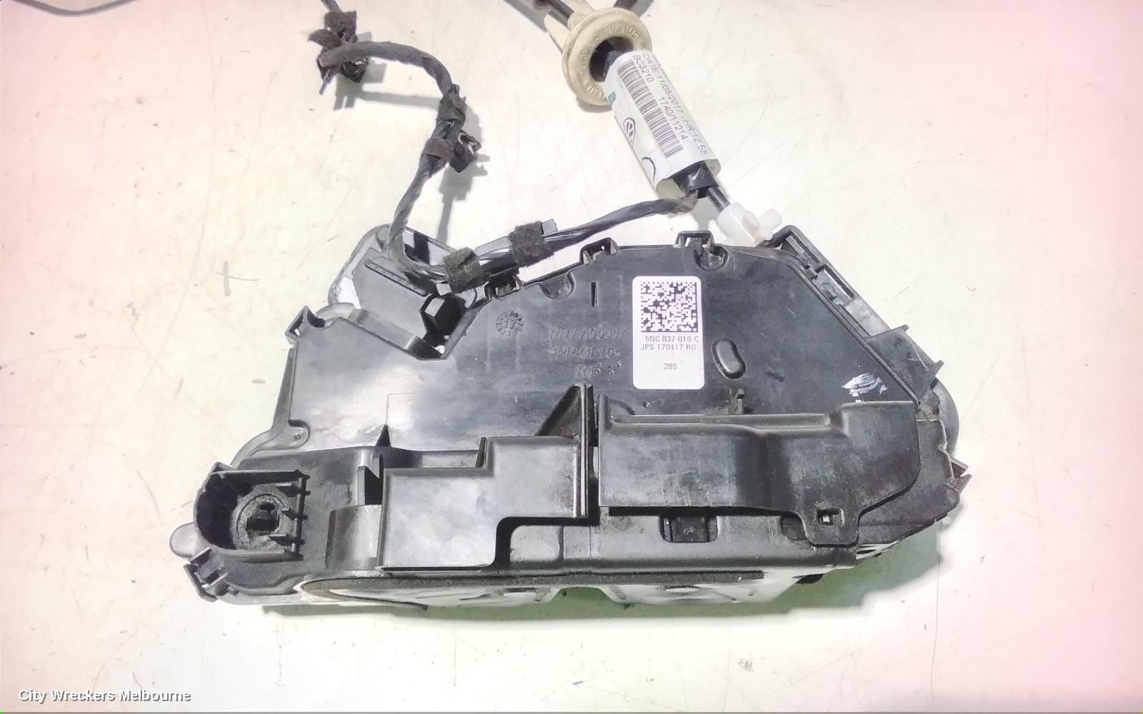 VOLKSWAGEN TIGUAN DOOR/BOOT/GATE LOCK, RIGHT FRONT DOOR LOCK, NON ALLSPACE TYPE, 5NA, 06/2016 ONWARDS - Image 2