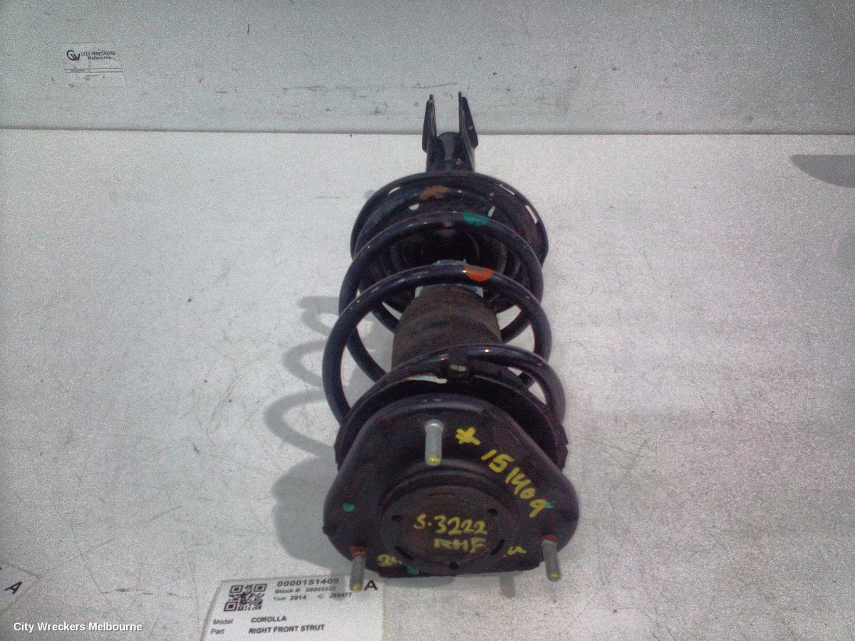 TOYOTA COROLLA RIGHT FRONT STRUT, ZRE172R, 12/2013 - 06/2019 - Image 2