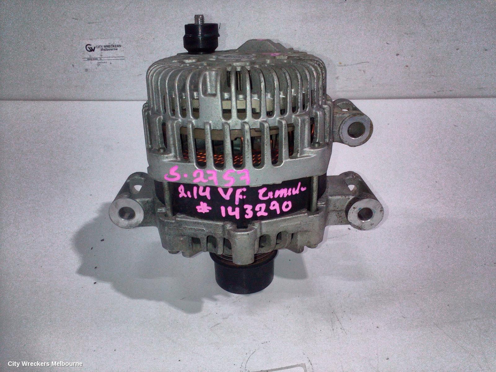 HOLDEN COMMODORE ALTERNATOR, 3.6, LFX/LWR, VF, 05/2013 - 12/2017 - Image 1